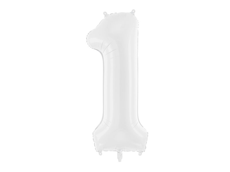 Sifferballong - Vit- 86 cm