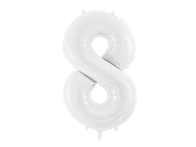 Sifferballong - Vit- 86 cm