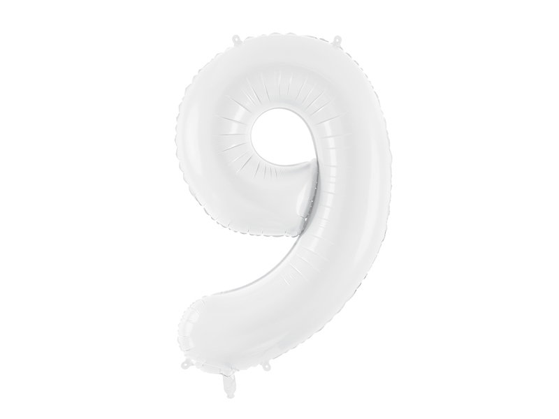 Sifferballong - Vit- 86 cm