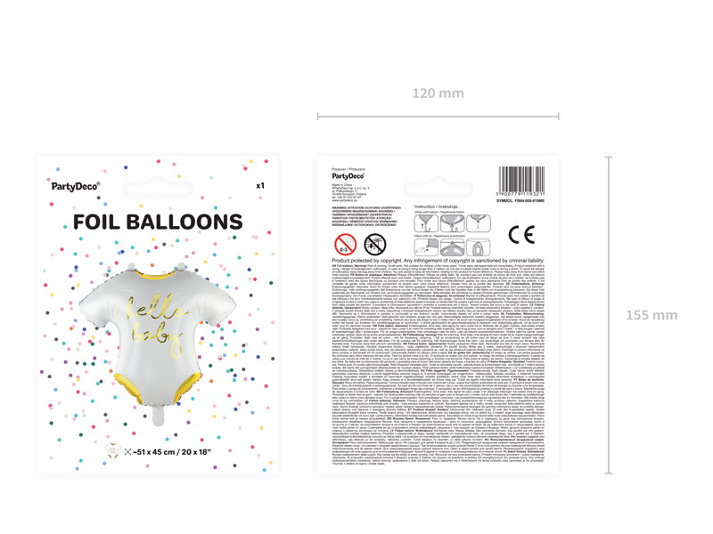 Folieballong Hello Baby