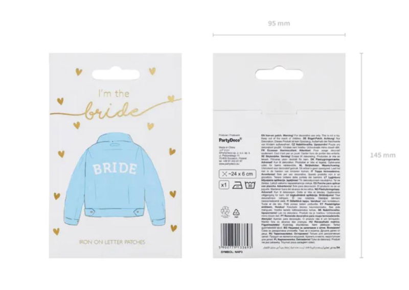 Påtrykbart Märke Bride Vit