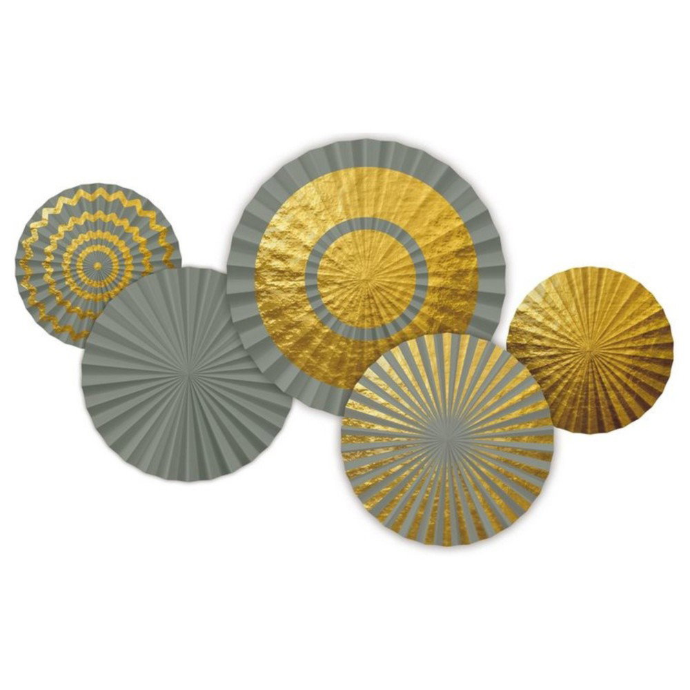 Pappersdekoration Golden Dawn 5-pack
