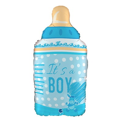 Grabo G72020 – blå nappflaskeballong It’s a Boy