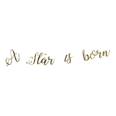 Girlang A star is born – guld – 100 cm