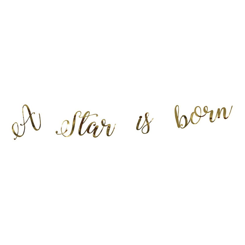Girlang A star is born – guld – 100 cm