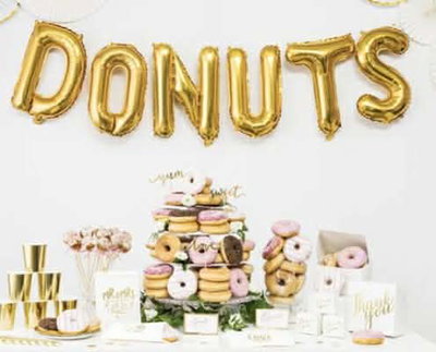 Bokstavsballong Guld