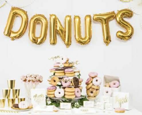 Bokstavsballong Guld