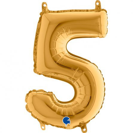 Sifferballong - Guld 35 cm (5)