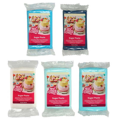 Sockerpasta 5 pack Blå Nyanser FunCakes
