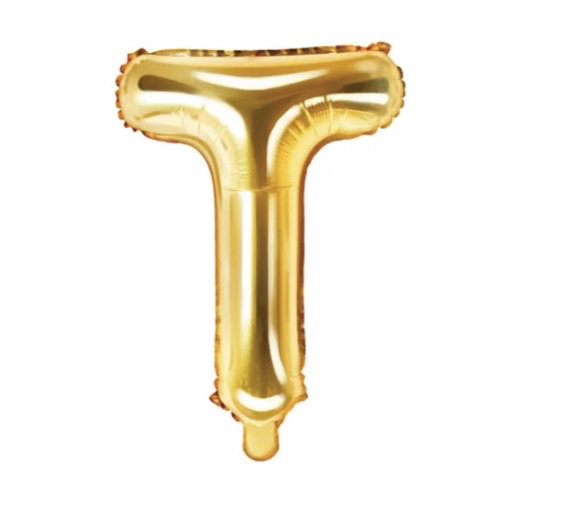 Bokstavsballong Guld