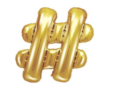 Bokstavsballong Guld