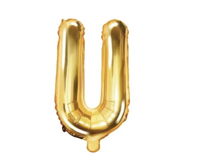 Bokstavsballong Guld