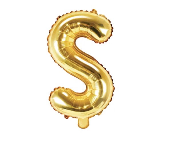 Bokstavsballong Guld