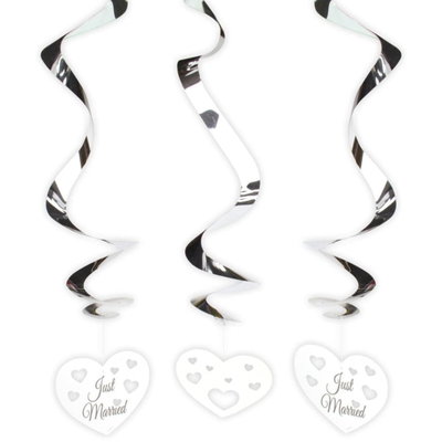 Bröllopsdekoration Swirl – 3-pack