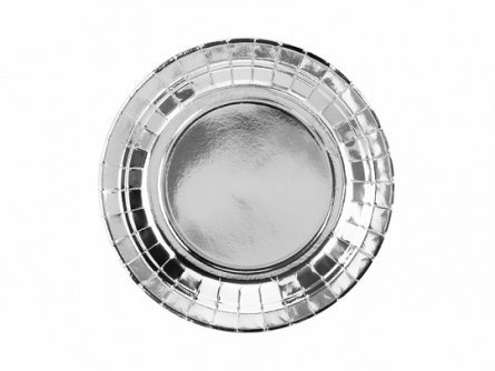 Papptallrikar - Silvermetallic