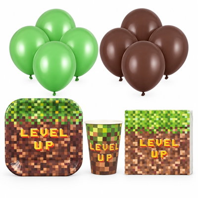 Gamingkalas, pixeltema, 8 gäster