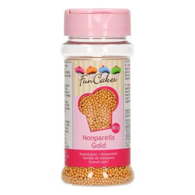 Strössel - Nonpareils - Guld - FunCakes