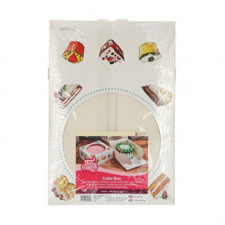 Tårtkartong med fönster - 2-pack - FunCakes