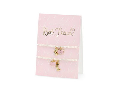 Kort Best Friend med två armband