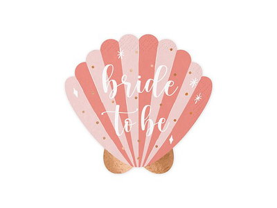 Pappersservetter Snäcka Bride To Be – 20-pack