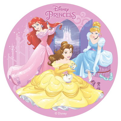 114377-DISCO OBLEA TARTA PRINCESAS 20CM_1