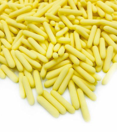 Happy Sprinkles - Strössel - Yellow Rods dull - 90g