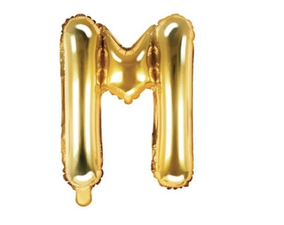 Bokstavsballong Guld