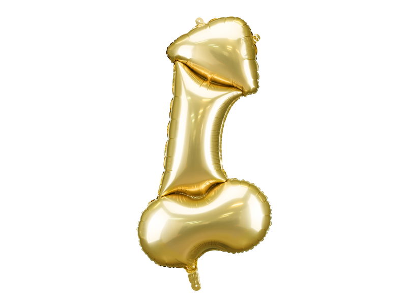 Folieballong Penis Guld