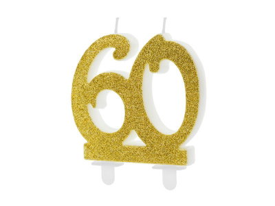 Tårtljus 60 – guld