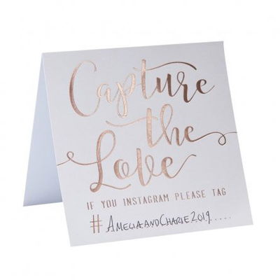 Instagramskylt - Capture the love