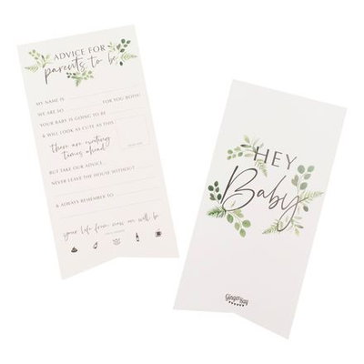 Babyshowerkort med råd – 10-pack