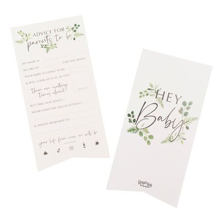 Babyshowerkort med råd – 10-pack