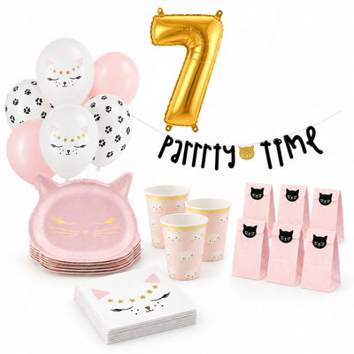 7-årskalas, Kattkalas, kalaspaket, 6 gäster – paketets produkter