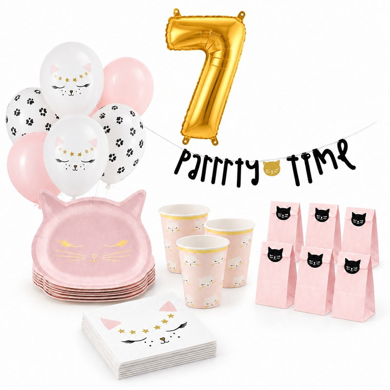 7-årskalas, Kattkalas, kalaspaket, 6 gäster – paketets produkter