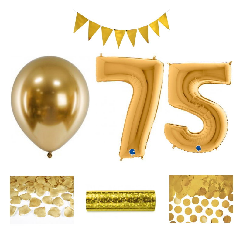 75-års festpaket, Guld, Stor – sammansatt produktbild