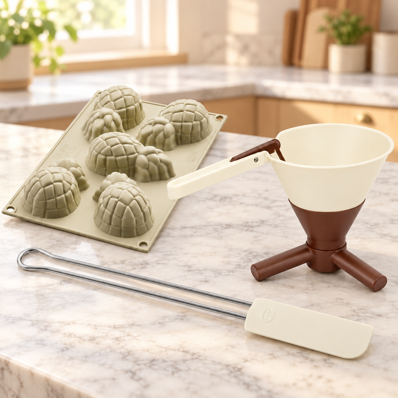 Miljöbild: Ananasmousse – formade portionsdesserter