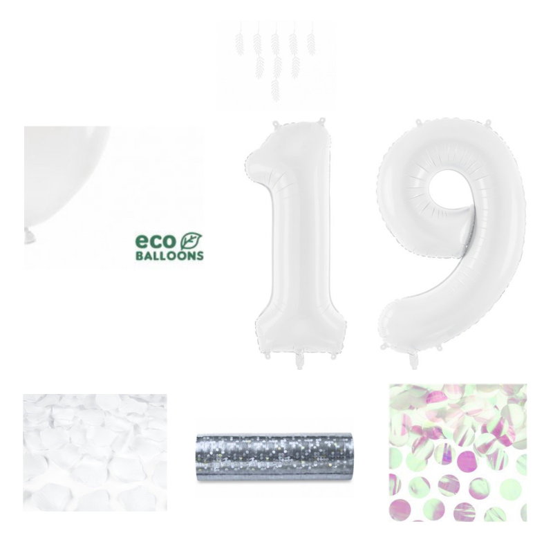 19-års festpaket, Vitt, Stor – sammansatt produktbild