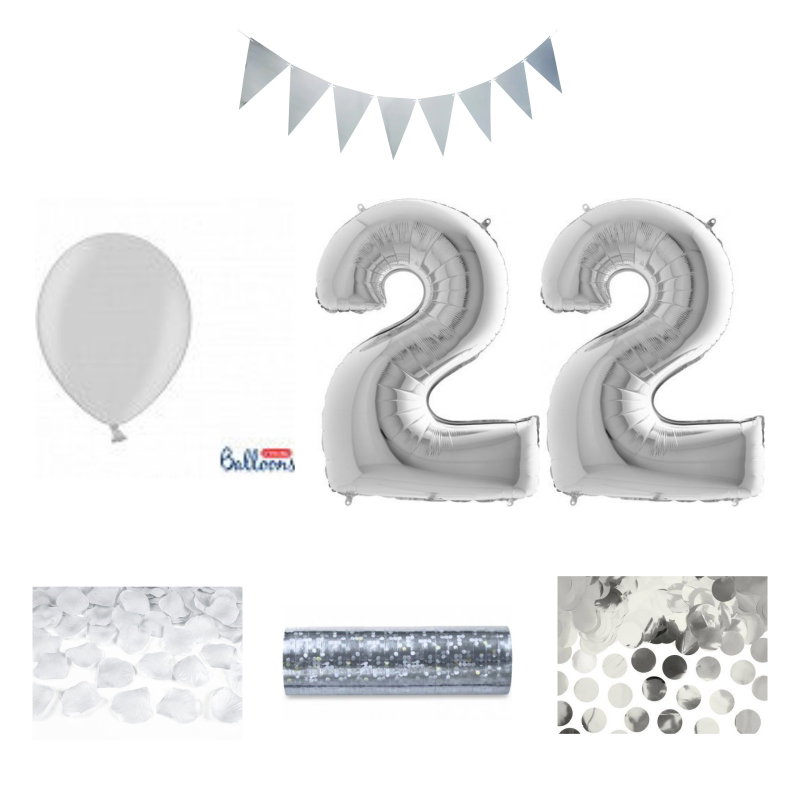22-års festpaket, Silver, Stor – sammansatt produktbild