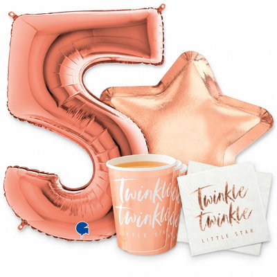 5-årskalas, Twinkle, kalaspaket, 8 gäster – samlat paketinnehåll