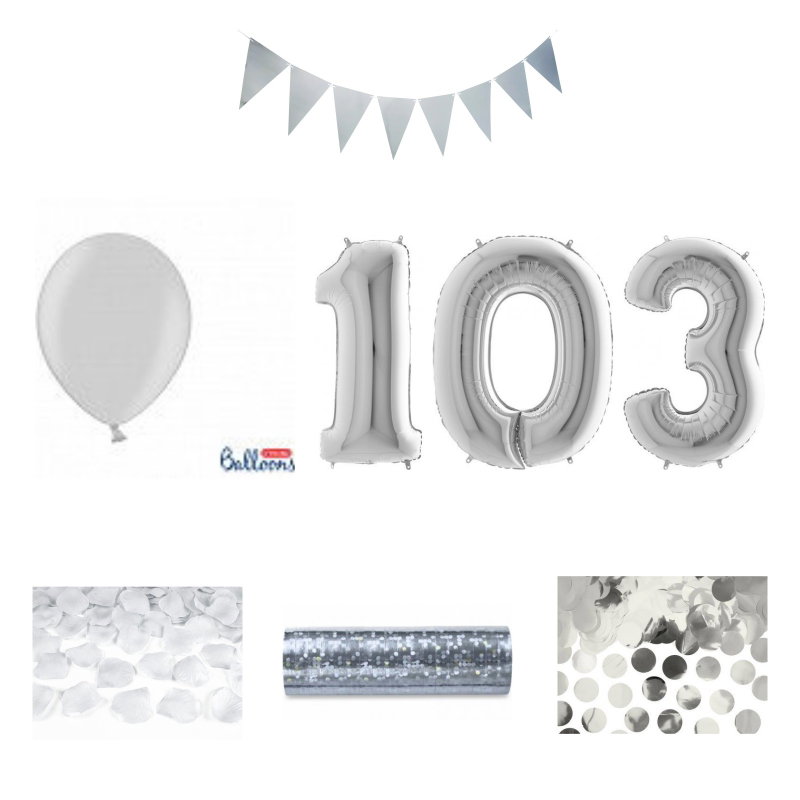 103-års festpaket, Silver, Stor – sammansatt produktbild