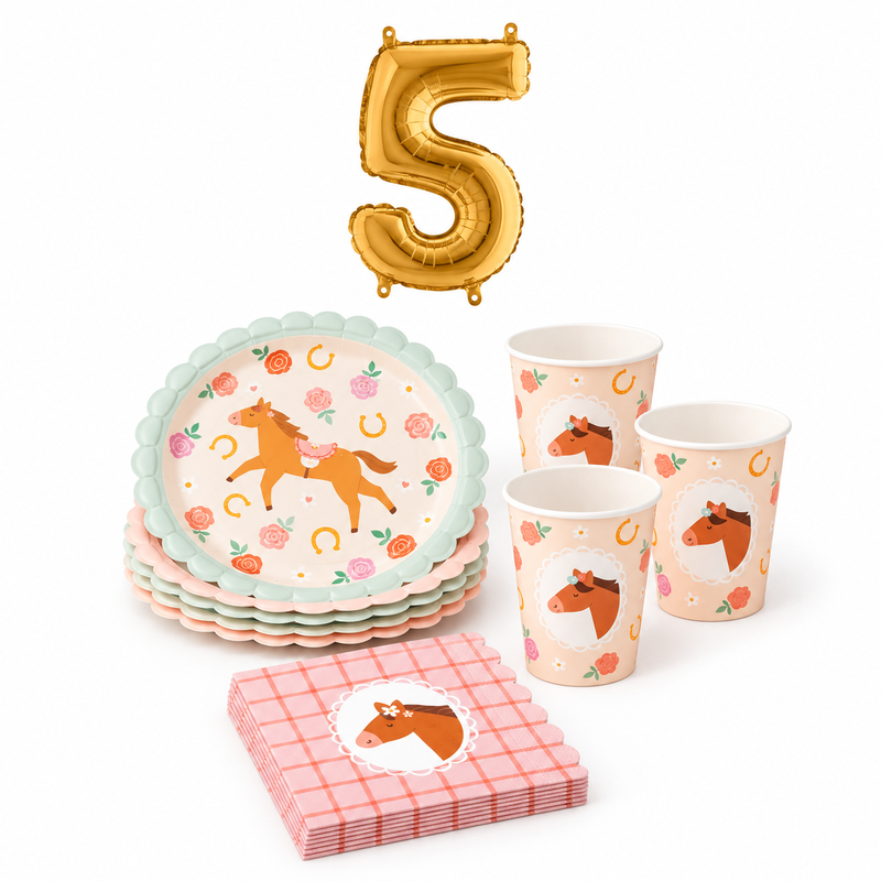 5-årskalas, Hästkalas, kalaspaket, 6 gäster – paketets produkter