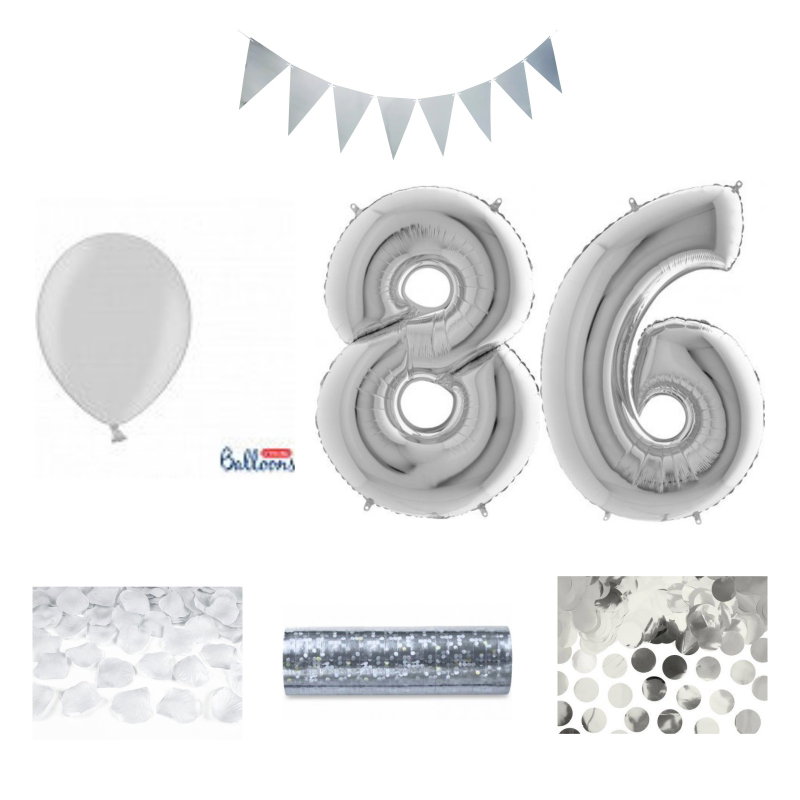 86-års festpaket, Silver, Stor – sammansatt produktbild