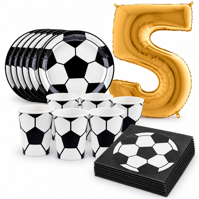 5-årskalas, Fotbollskalas, kalaspaket, 6 gäster – samlat paketinnehåll
