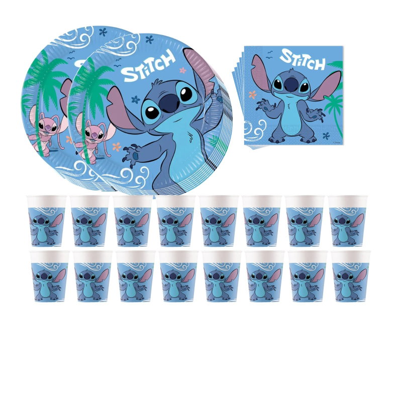 Stitch & Angel – dukningspaket för 16 gäster – paketets produkter