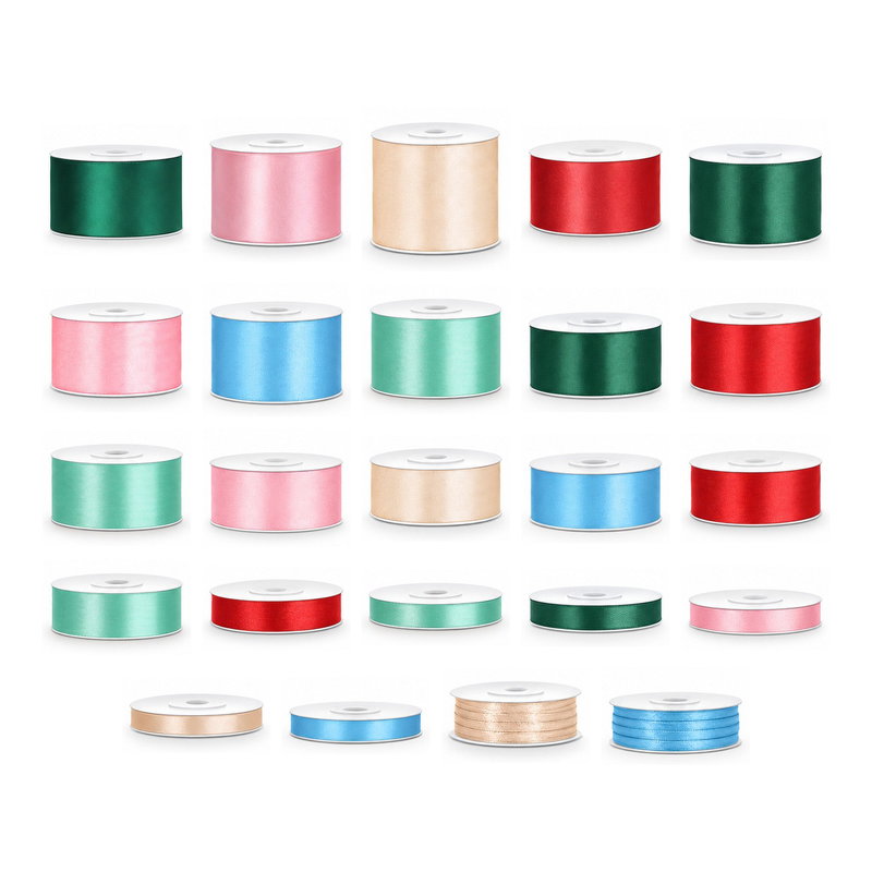 Satinbandspaket – Cupcakegåvor – Maxi – 24 rullar – hela paketet