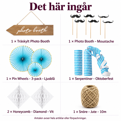Det här ingår i Oktoberfestporträtt – blåvit vägg med mustascher