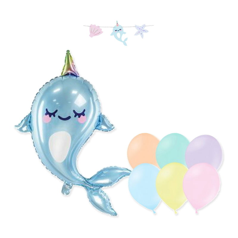 Narwhal – dekorationspaket utan dukning