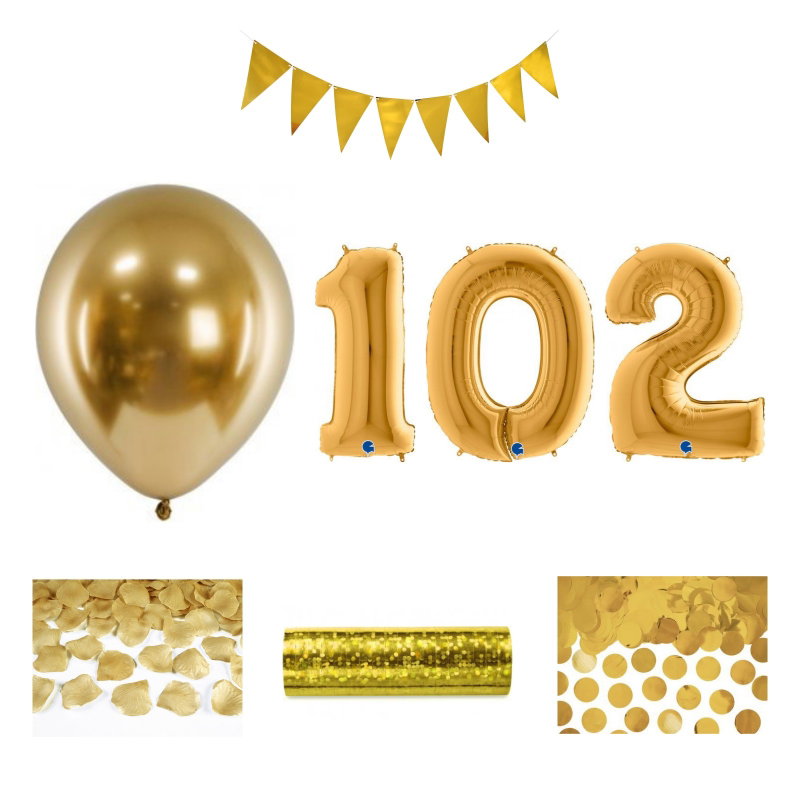 102-års festpaket, Guld, Stor – sammansatt produktbild