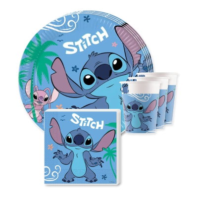 Stitch & Angel – dukningspaket för 8 gäster – samlat paketinnehåll