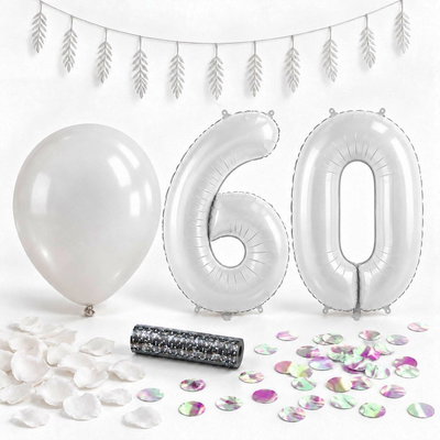 60-års festpaket, Vitt, Stor – paketets samlade innehåll